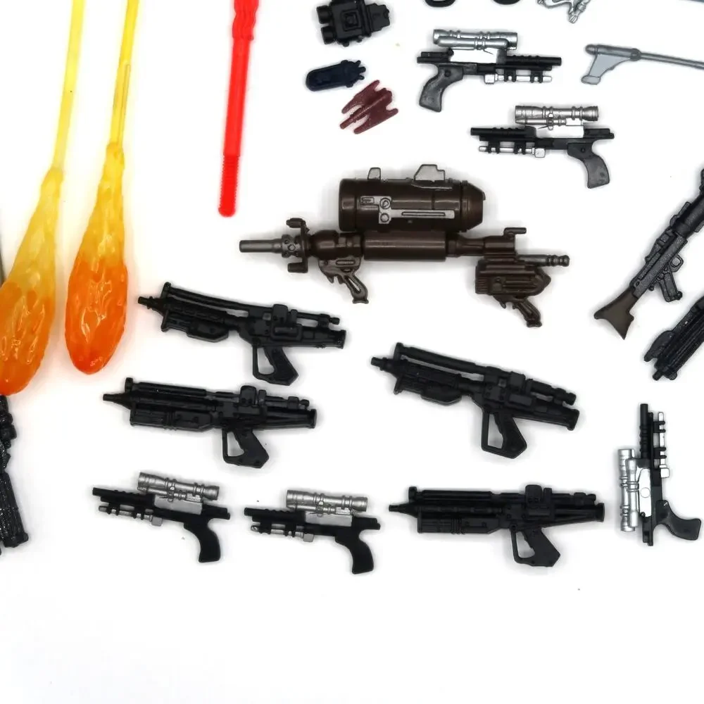 Hasbro Star Wars Episode 1-3 Accessories Mixed Lot Set of 30 Weapons Vintage